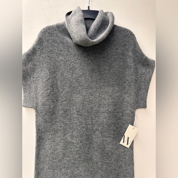 Worthington Gray Straight Turttle Neck Sweater Dress Women’s Sz S Wool Blend NEW - Picture 3 of 8
